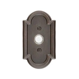Emtek 2411 Lost Wax Cast Bronze Doorbell Button with #11 Rosette