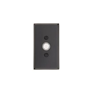 Emtek 2423 Sandcast Bronze Doorbell Button with #3 Rosette