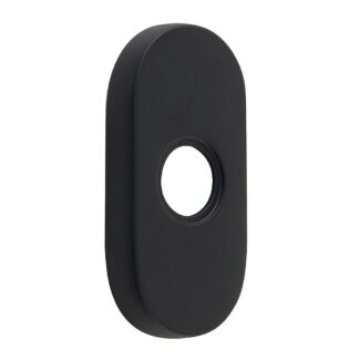 Emtek 2442 Door Bell Button with 1 1/2" x 3" Stretto Oval Rosette