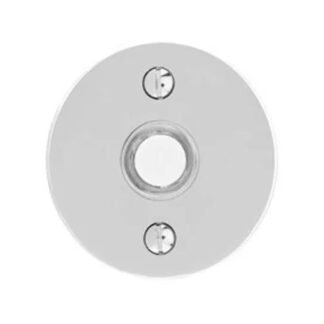 Emtek 2458 Brass Doorbell Button with Disk Rosette