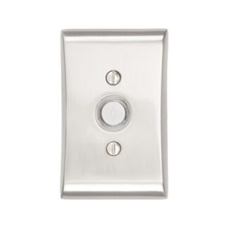 Emtek 2460 Brass Doorbell Button with Neos Rosette