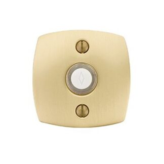 Emtek 2465 Brass Doorbell Button with Urban Modern Rosette