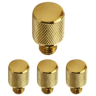 Emtek 97253 Solid Brass Knurled Tip Hinge Finial for 3-1/2" x 3-1/2" Solid Brass Residential Duty Hinges