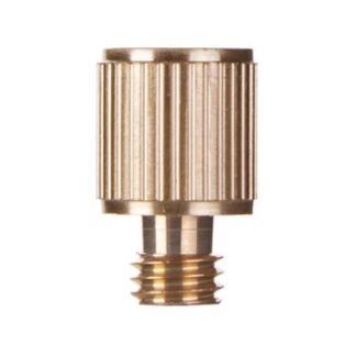 Emtek 97273 Solid Brass Straight Knurled Tip Hinge Finial for 3-1/2" x 3-1/2" Solid Brass Residential Duty Hinges
