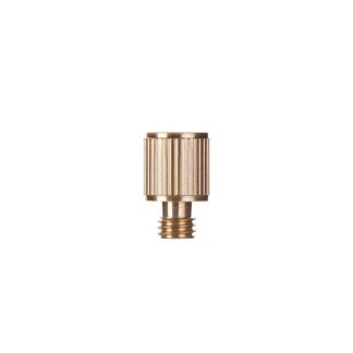 Emtek 97275 Solid Brass Straight Knurled Tip Hinge Finial for 3-1/2" x 3-1/2" Solid Brass Heavy Duty or Ball Bearing Hinges