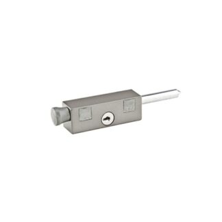 Emtek 206011 Keyed Patio Door Bolt, Silver