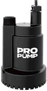 PROPUMP UT02501 Compact Utility Pump, 1-Phase, 2.3 A, 115 V, 1/4 hp, 1 in Outlet, 28 ft Max Head, 1500 gph