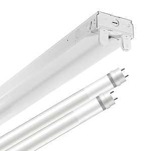Metalux SLES2T82G40 Strip Light Fixture, 120/277 V, 29 W, 2-Lamp, LED Lamp, Cool White, 3600 Lumens, 4000 K Color Temp