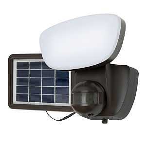 Halo Solar Flood Series SLFS1AM1B Floodlight, 70 W, 1021 Lumens, 4000 K Color Temp, Polycarbonate Fixture