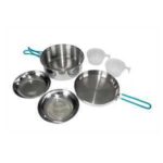 Stansport 362-200 Cook Set, Stainless Steel, 6-Piece
