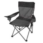 Stansport APEX Deluxe G-400 Foldable Arm Chair, 18-1/2 in W, 22 in D, 35-1/2 in H, Steel Frame, Polyester Seat