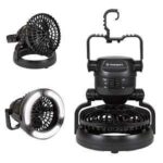Stansport 450 Lantern and Fan Combo, 18-Lamp, LED Lamp, 40 Lumens Lumens, 240 hr Max Runtime, Black