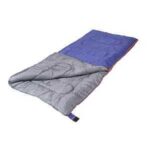 Stansport 520-100 Redwood Sleeping Bag, 75 in L, 33 in W, Rectangular, Nylon/Polyester, Blue