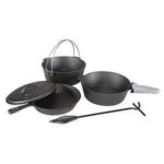 Stansport 16903 Pre-Seasoned Cook Set, Iron