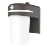 Halo FE Series FE10A35GLMB Entry Sconce with Glow Ring and Motion Sensor, 120 VAC, LED Lamp, 994 Lumens, Plastic Fixture