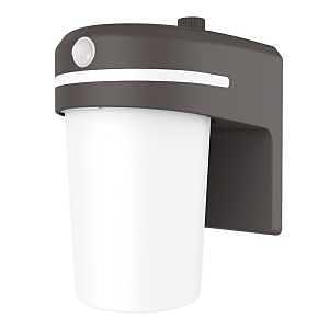 Halo FE Series FE10A35GLMB Entry Sconce with Glow Ring and Motion Sensor, 120 VAC, LED Lamp, 994 Lumens, Plastic Fixture