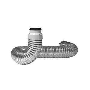 Imperial VT0763 Flexible Dryer Duct, 6 ft L, Metal