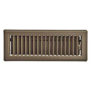 Imperial RG3655 Floor Register, 3 in L, 10 in W, Steel, Chocolate, Powder-Coated