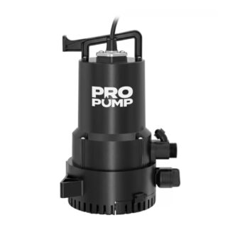 PROPUMP UTA02510 1/4 hp 30ft Max Head 3/4" Outlet Thermoplastic Utility Pump - Black