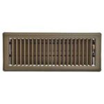 Imperial RG3657 Floor Register, 12 in W, Steel, Chocolate, Powder-Coated