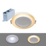 Halo RLNL6 Series RLNL6109FSD2W1 Night Light LED Canless Downlight, 12 W, 120 V, LED Lamp, Matte