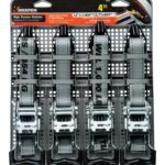 Keeper 05510 Tie-Down Strap, 1 in W, 12 ft L, 1000 lb Working Load, J-Hook End