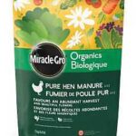 Miracle-Gro 3154406 Organics Pure Hen Manure, 2 kg Bag, Solid, 3-1-2 N-P-K Ratio