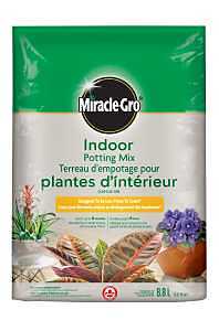 Miracle-Gro 72718250 Indoor Potting Mix, Solid, 8.8 L Bag