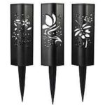 Boston Harbor 28207 Solar Light, Ni-MH Battery, AA Battery, 1-Lamp, LED Lamp, Plastic Fixture, Black