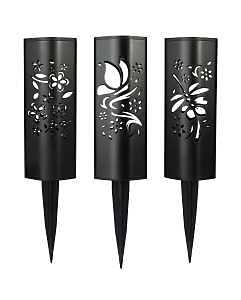 Boston Harbor 28207 Solar Light, Ni-MH Battery, AA Battery, 1-Lamp, LED Lamp, Plastic Fixture, Black