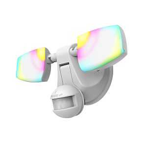 Halo ESF Series ESF2ARGBWMW-WIZ Security Flood Light, 120 V, 28.2 W, 2-Lamp, LED Lamp, RGB, 2594 Lumens, White Fixture