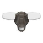 Halo ESF Series ESF1A4MB Motion Sensor Flood Light, 120 V, 15 W, LED Lamp, 1420 Lumens, 4000 K Color Temp