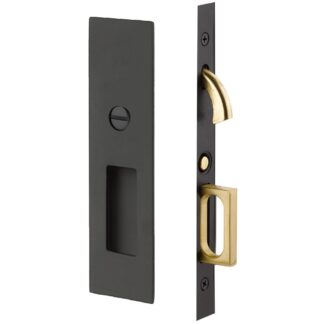 Emtek 2155 2" x 7 1/4" Privacy Narrow Modern Rectangular Pocket Door Mortise Lock