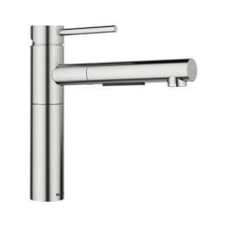 Blanco 527559 Alta II Low Arc Pull-Out Dual-Spray Kitchen Faucet - PVD Steel