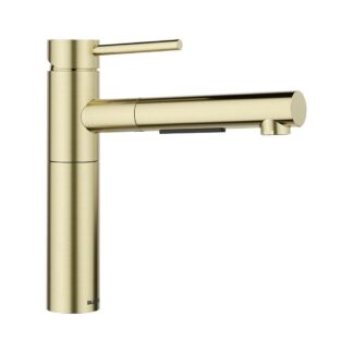 Blanco 527561 Alta II Low Arc Pull-Out Dual-Spray Kitchen Faucet - Satin Gold