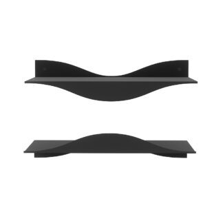 Umbra 1023282-040 Surf Wall Shelves, 2 Pack - Black