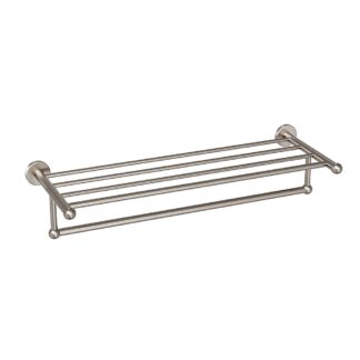 ICO V68724 Ember Towel Shelf With Bar - Brushed Nickel