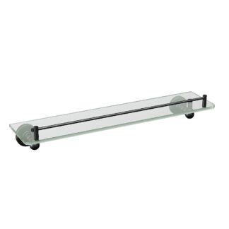 ICO V68765 Ember Glass Shelf - Matte Black