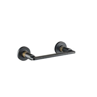 ICO V69070.58 Blaze Pivot Toilet Paper Holder - Matte Black/PVD Brushed Gold