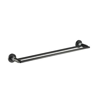 ICO V69180.35 Blaze 24" Double Towel Bar - Chrome/Matte Black