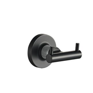 ICO V69220.35 Blaze Double Towel Hook - Chrome/Matte Black
