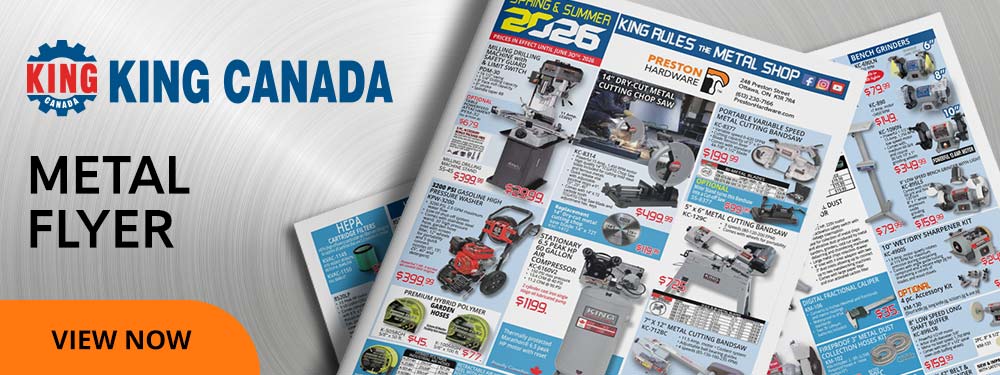 King Canada Metal Working Flyer