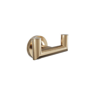 ICO V70229 Glow Double Towel Hook - PVD Brushed Bronze