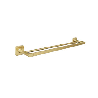 ICO V71188 Vapor 24" Double Towel Bar - PVD Brushed Gold