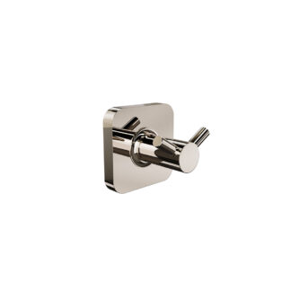 ICO V71226 Vapor Double Towel Hook - Polished Nickel