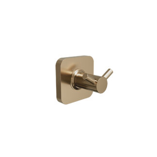 ICO V71229 Vapor Double Towel Hook - PVD Brushed Bronze