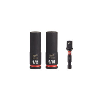 Milwaukee 49-66-4417 SHOCKWAVE Impact Duty™ 3/8" Drive SAE Deep 6 Point Socket Set, 3 Pack