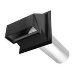 Imperial VT0729 R2 Wall Exhaust Hood, 7-1/4 in W Hood, 4-3/4 in D Hood, 7-3/4 in H Hood, 4 in Duct, Black Hood