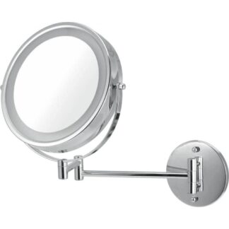 ICO V9053 8.5" Double Sided Lighted Wall-Mounted Mirror - Chrome