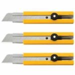 Olfa H-1/CP3 Ratchet Lock Utility Knife, 25 mm W Blade, Yellow Handle